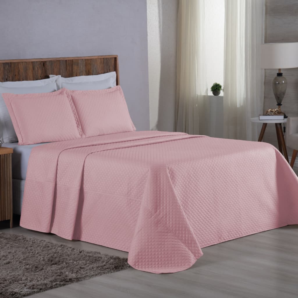 Kit Colcha Cobre Leito Luxo casal 3 Peças 220x220