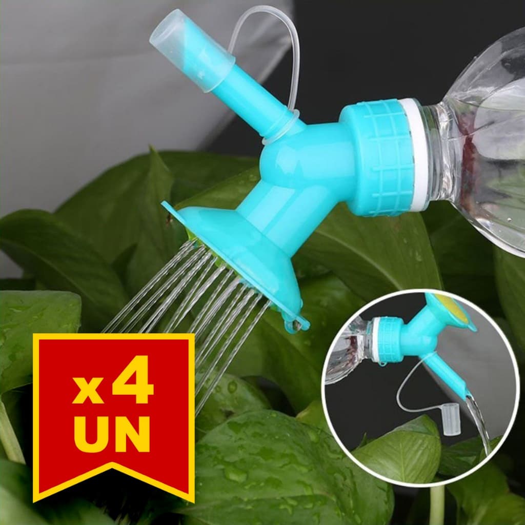 Kit 4 Regador para Plantas adaptável em Garrafa Pet
