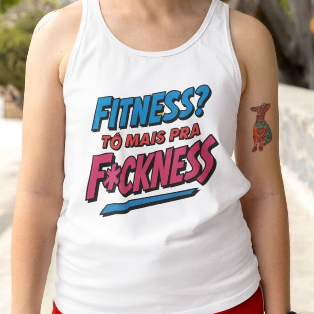 Regata Branca Feminina Fitness Camiseta pra Academia Gym Blusa Para Corrida de Rua