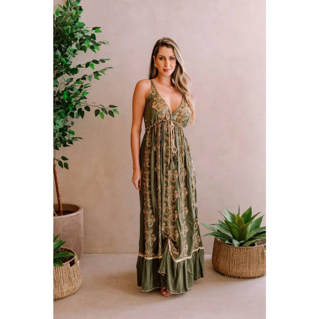 Vestido Premium BOHO CHIC costas fechada