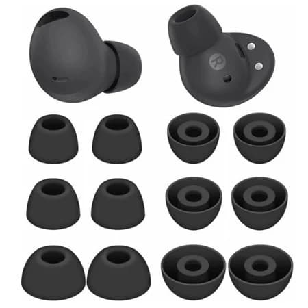 Kit 12 Peças Borracha Borrachinha Silicone P/ Fones De Ouvido Intra-Auriculare Substituição