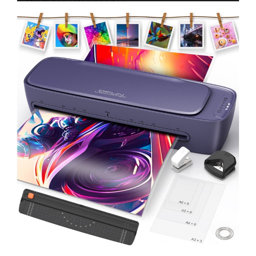 Plastificadora Laminadora de 13 polegadas térmica/fria/foil para tamanho Carta/A4/Ofício/Legal/Tablóide/A3, Laminadora A