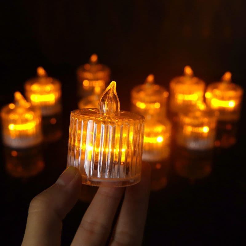 Velas Decorativas LED Eletrônica Amarela Linda Decorativa Com s/Festa/Casamento/Decoração