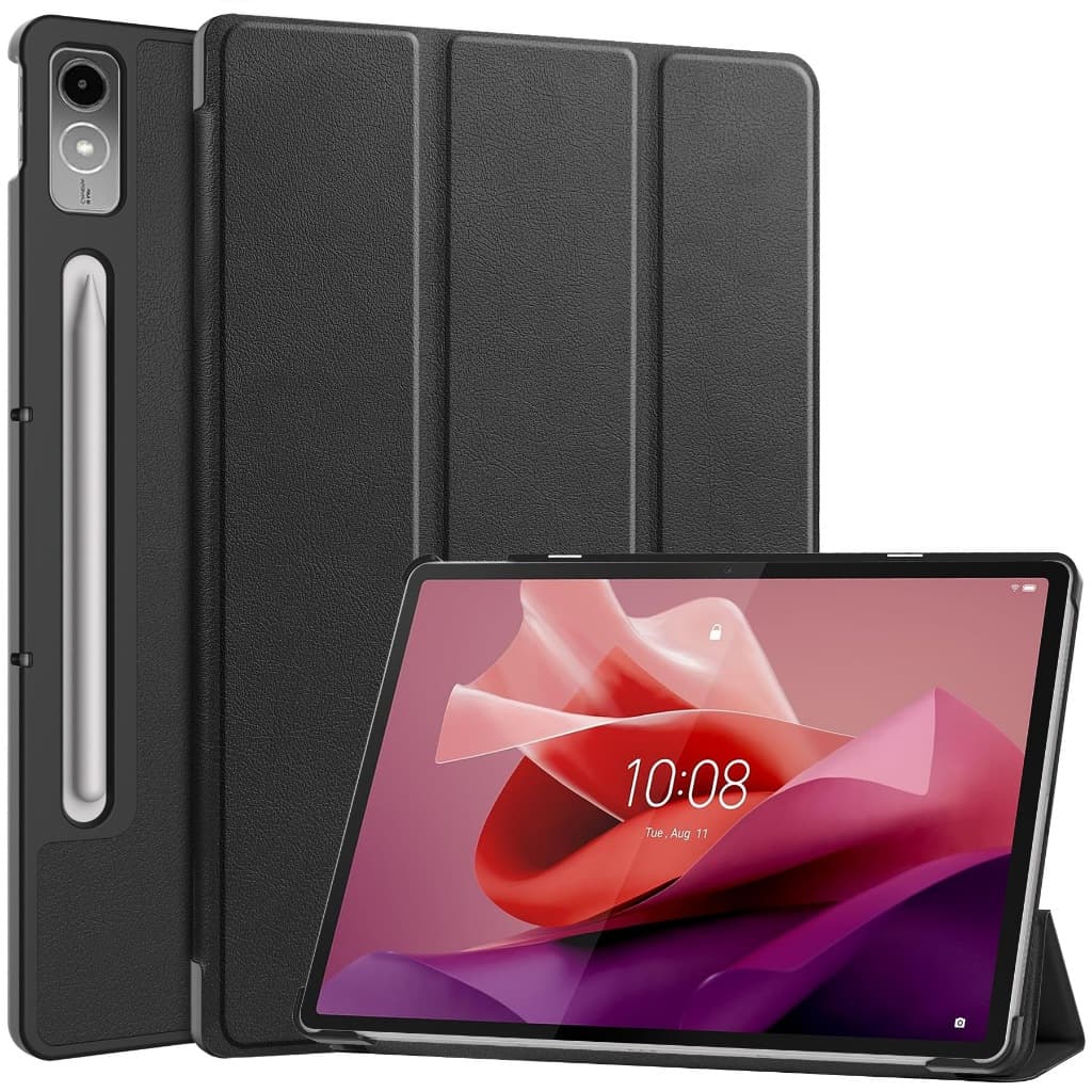 Capa De Couro Para Tablet-lenovo P12-12.7 Polegadas Pc Preto