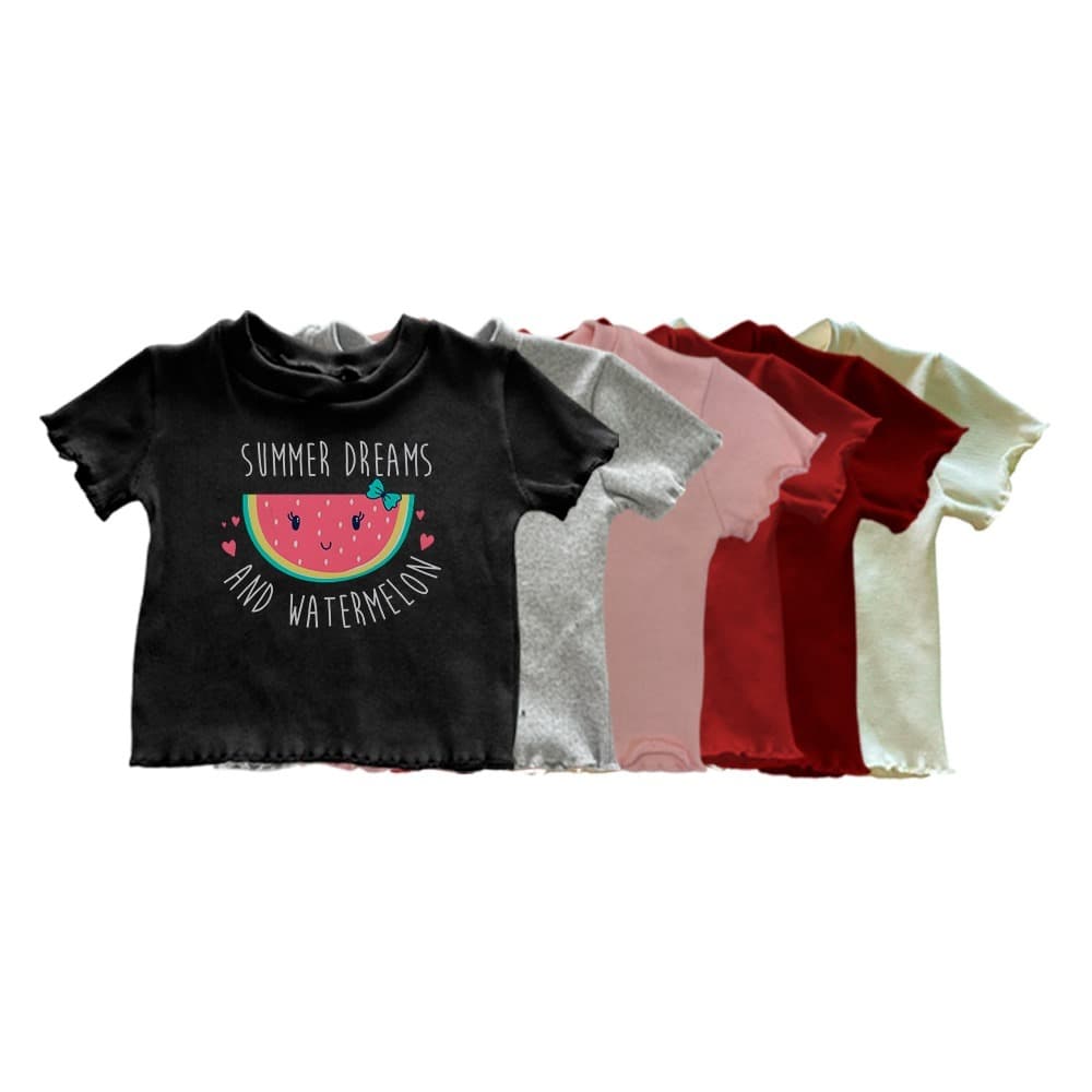 Top em Ribanna Infantil Estampado Melancia Conforto e Estilo
