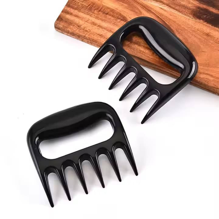 Kit Duas garras de Urso Para churrasco Para desfiar Carne e Corte e Preparo Para Carne