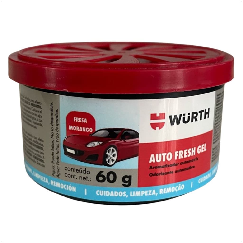 Cheirinho Perfume Odorizador de Morango Aromatizante Automotivo Carro 60g Wurth