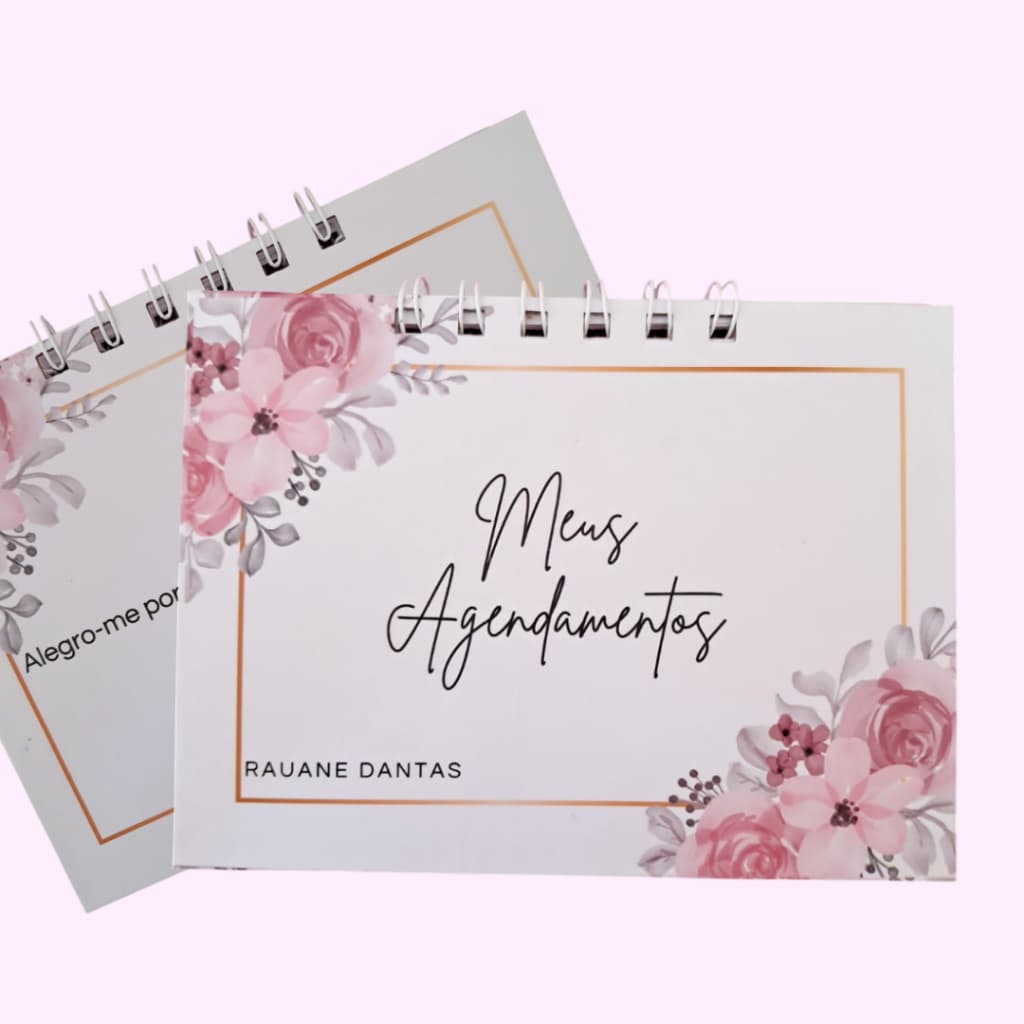 Mini Agenda para Agendamentos - Personalizamos capa