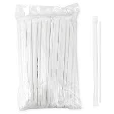 Kit com 200 Canudos de Papel Branco – 100% Biodegradáveis e Sustentáveis