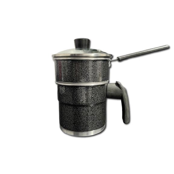 Cuscuzeira Nordestina, Tampa de vidro, Cozinha a vapor, Cozinha legumes, Porção individual média, Cor Craquelado