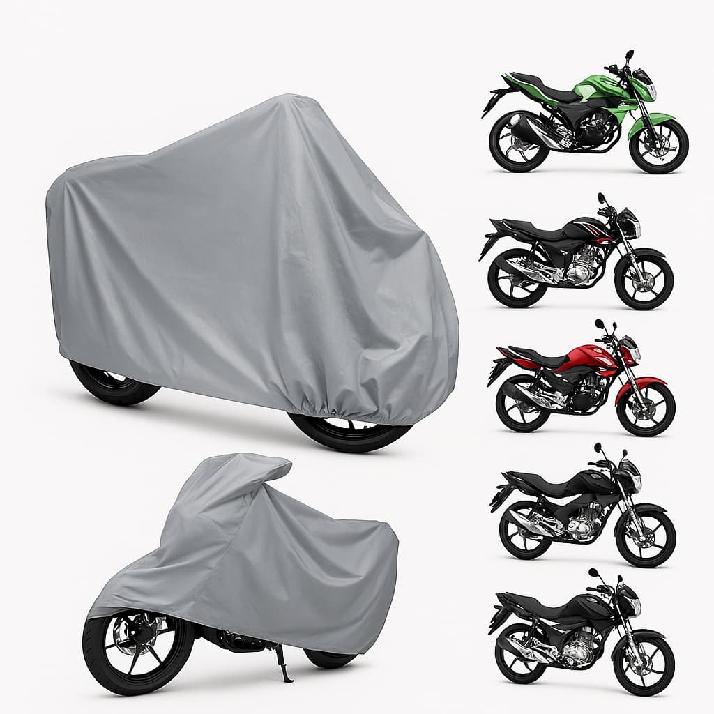 Capa Cobrir Moto  P M G Proteção Sol Chuva 100% Forrada Anti Uv