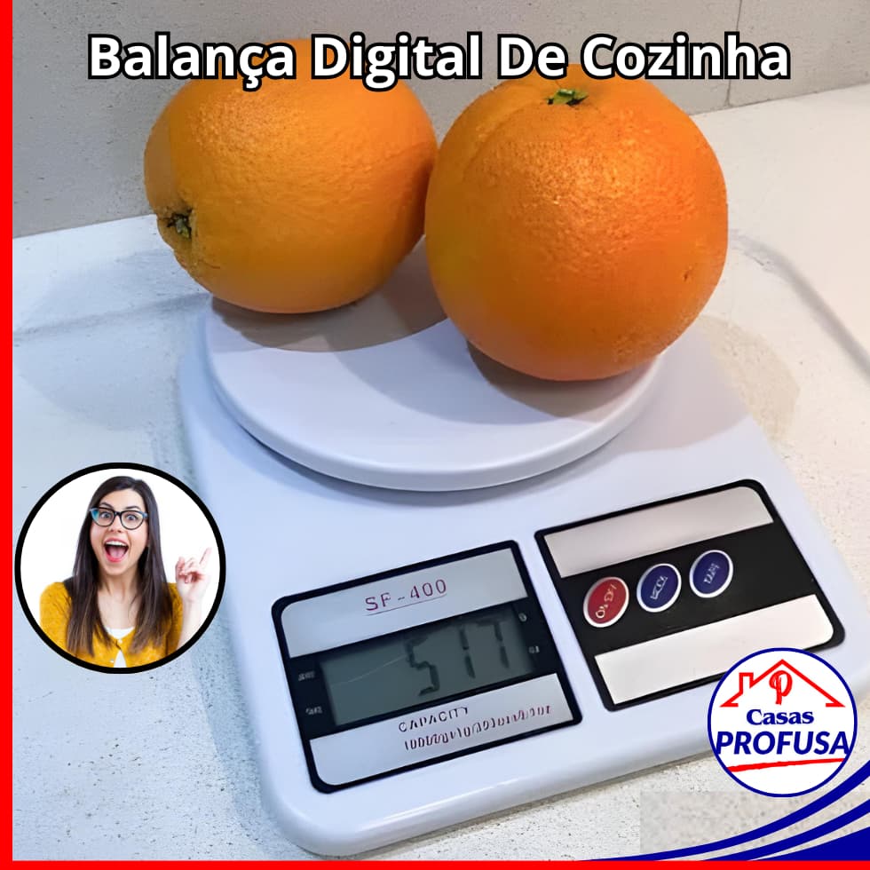 Balança Digital de Cozinha Alta Precisão (1g) Culinária Nutrição e Dieta Fitness 3g - 10kg Portátil