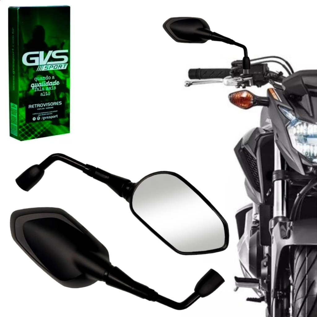 Retrovisor Tiger Sport 660 Gvs Medio Para Honda e Yamaha