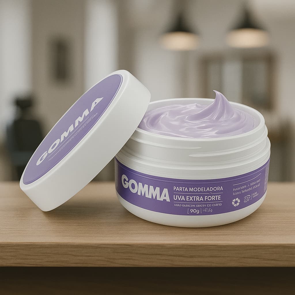 Promoção Pasta de Cabelo Masculina Modeladora Incolor Extra Forte Uva 70g Gomma 1 Unidade