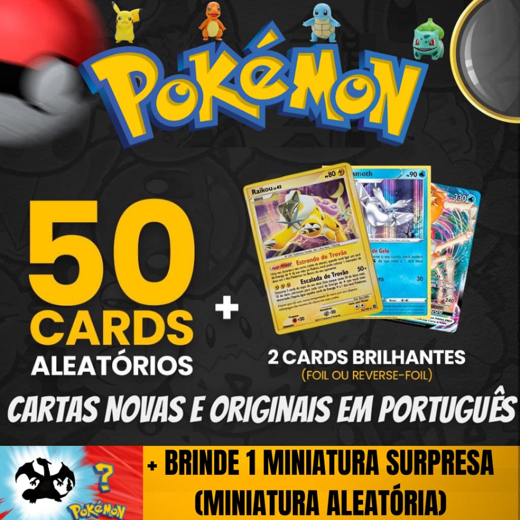 Cartas Pokemon Originais COPAG Cards Cartinhas