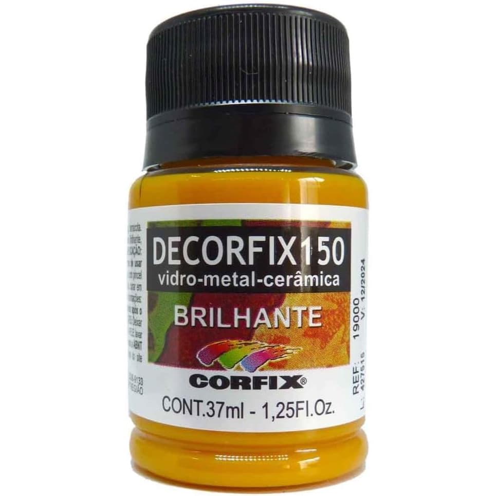 Tinta Decorfix 150 Brilhante Corfix - 308 Amarelo Ouro (37 ml)