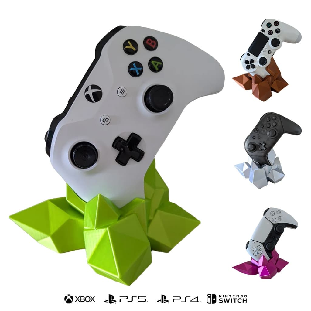 Suporte para Controle Crystal PS5 PS4 Nintendo Switch e Xbox - Presente Gamer