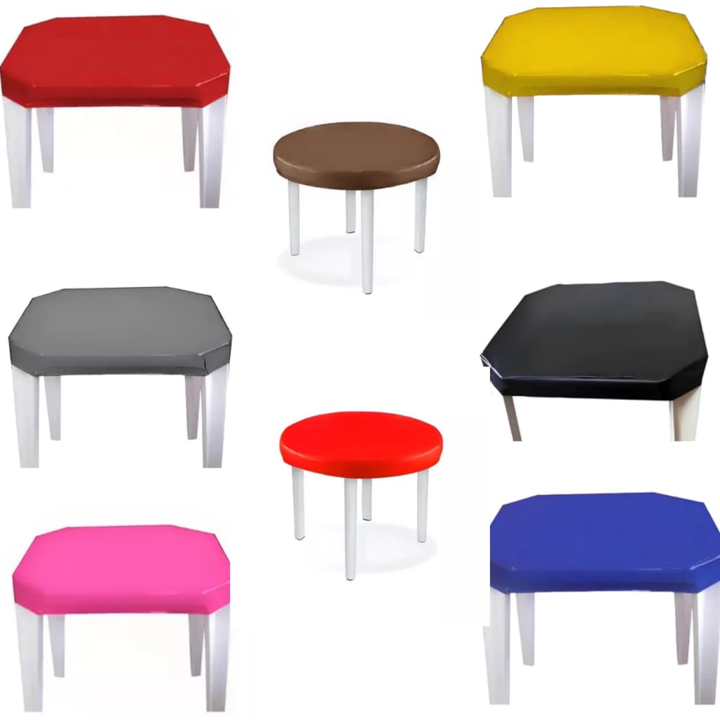 Kit 5 Capa para Mesa de Plástico Bar/Restaurante 70x70