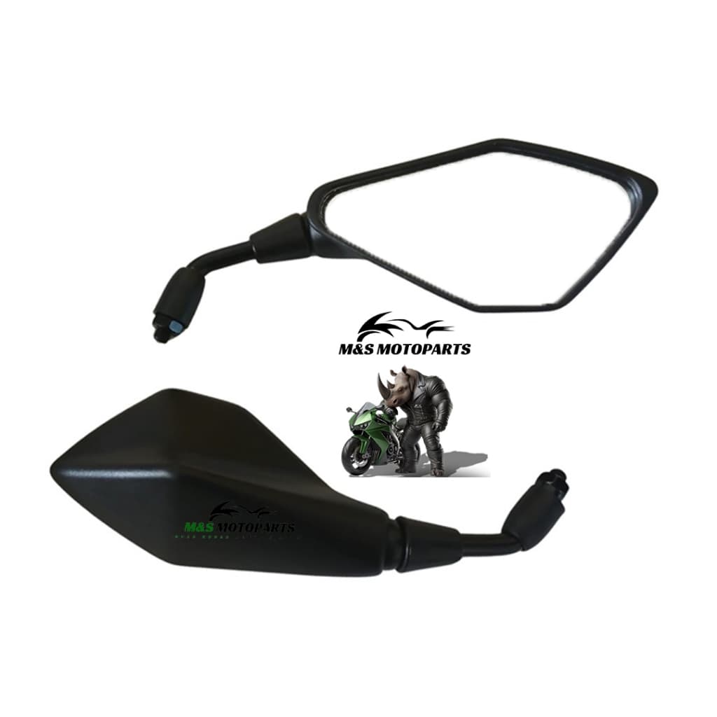 Retrovisor Z400 Fixo Rosca Yamaha Haste Curta - Par