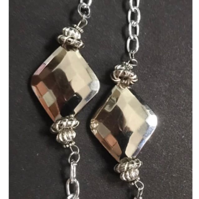 Pulseira elegante moda prateada feminina tendência