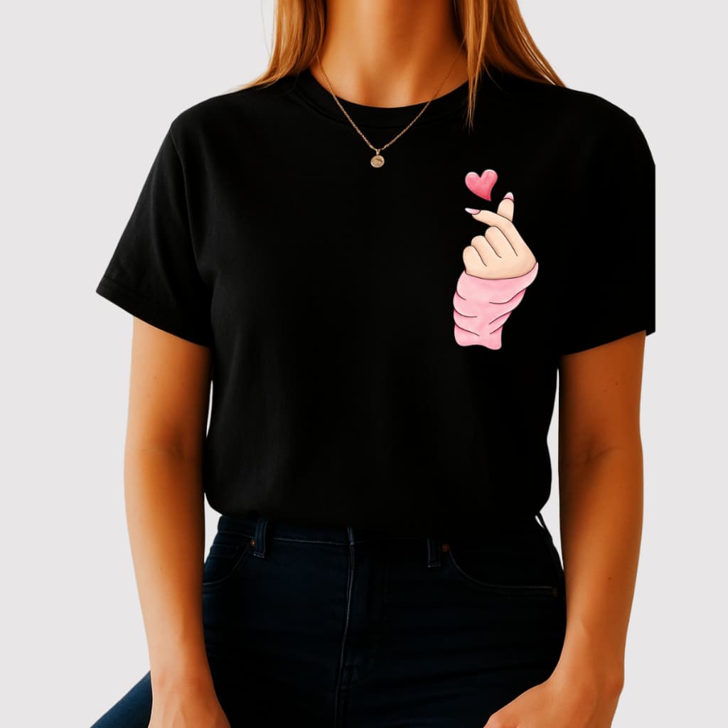 Camiseta Feminina Básica Gola Redonda Algodão Premium Camiseta Dorama T-shirts