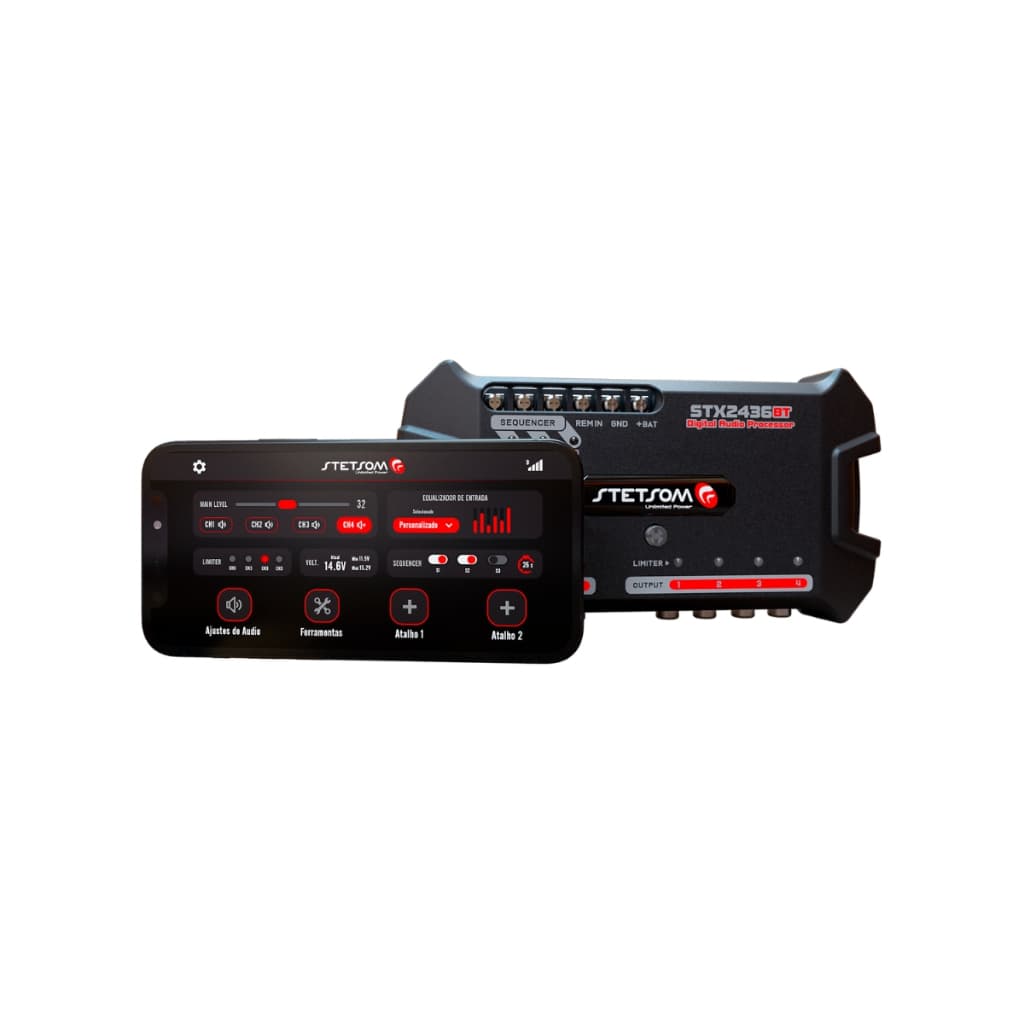 Processador Crossover Digital Stetsom Stx2436bt Equalizador