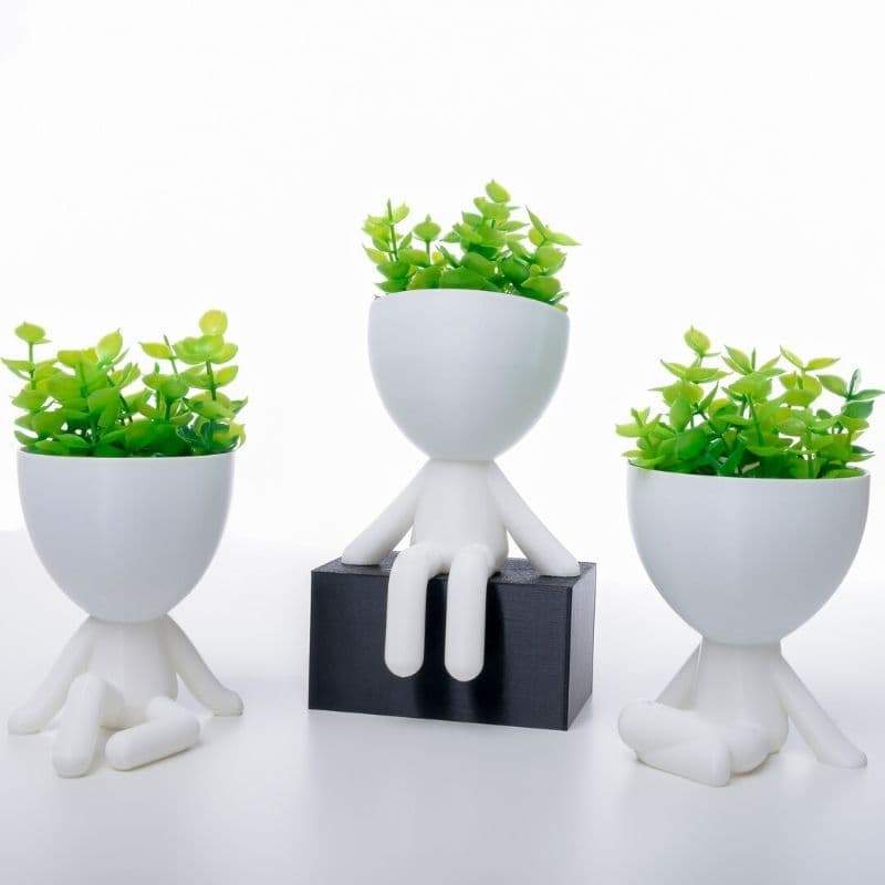 3 Mini vasinhos decorativo SEM flor vaso de plástico tamanho mini 6 cm não é possível plantar flores  naturais