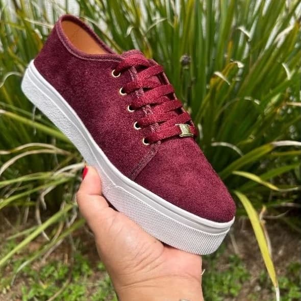 Tênis Feminino Calci Fácil Sapatilhas Bordo Casual Sapatênis Confortáve Escolar l Tendencia Moda Promoção