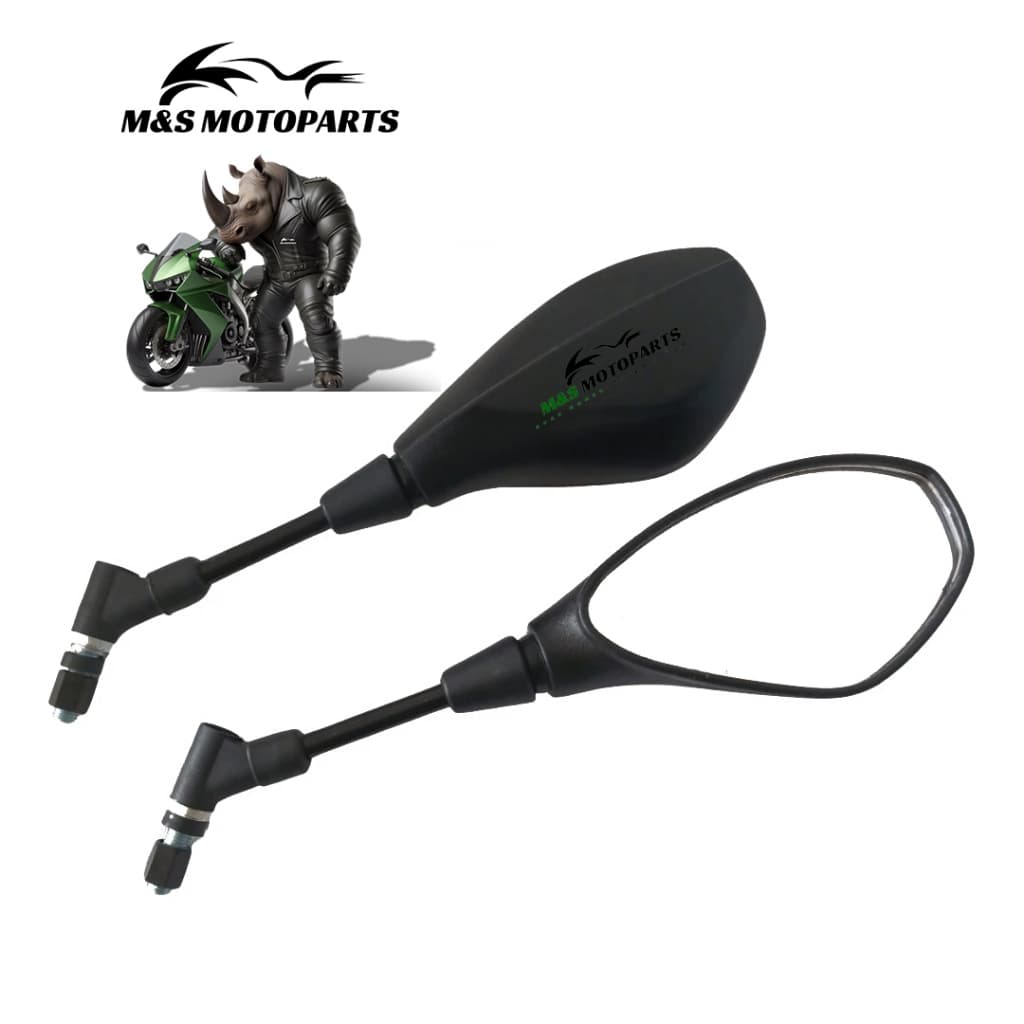 Retrovisor para Moto XTZ Lander, Fazer, Factor, Crosser - Modelo estilo BMW - Rosca Yamaha
