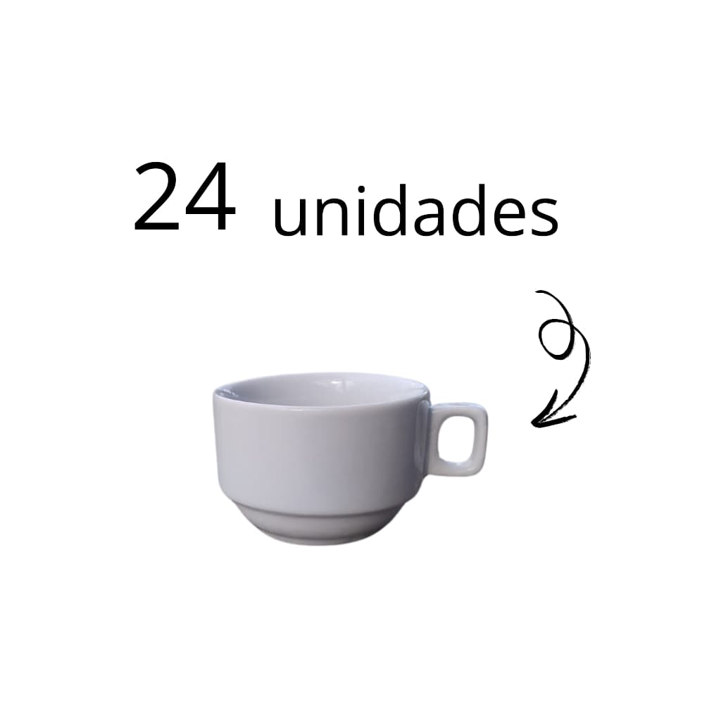 24 Xicaras De Chá 160ml - Hotel