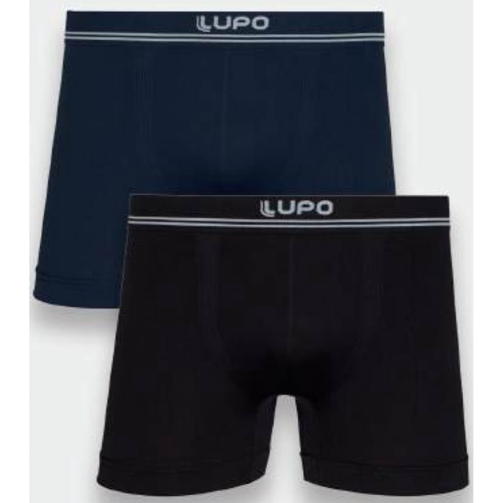 Kit 2 Cuecas Boxer Lupo Microfibra Box Sem Costura Promoção