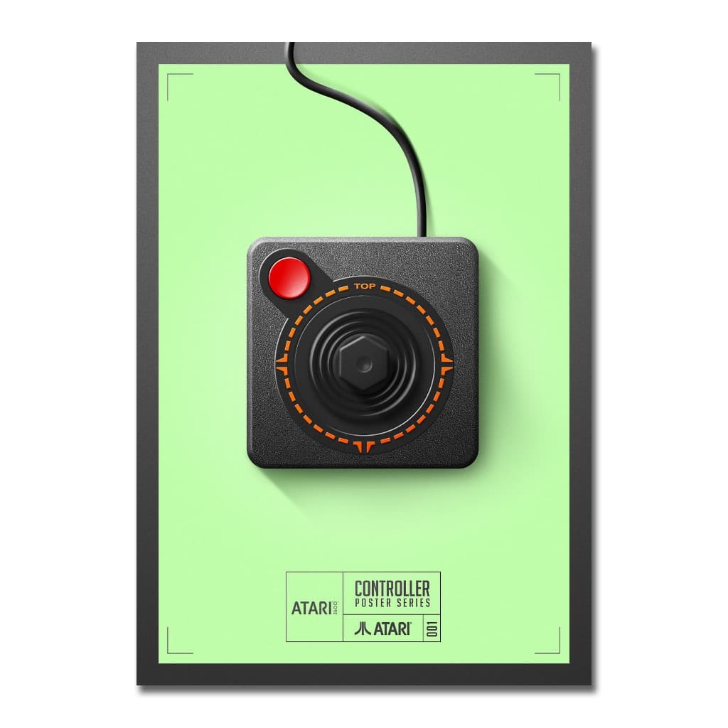 Quadro Placa Decorativa Gamer Controle Atari Vídeo Game Console