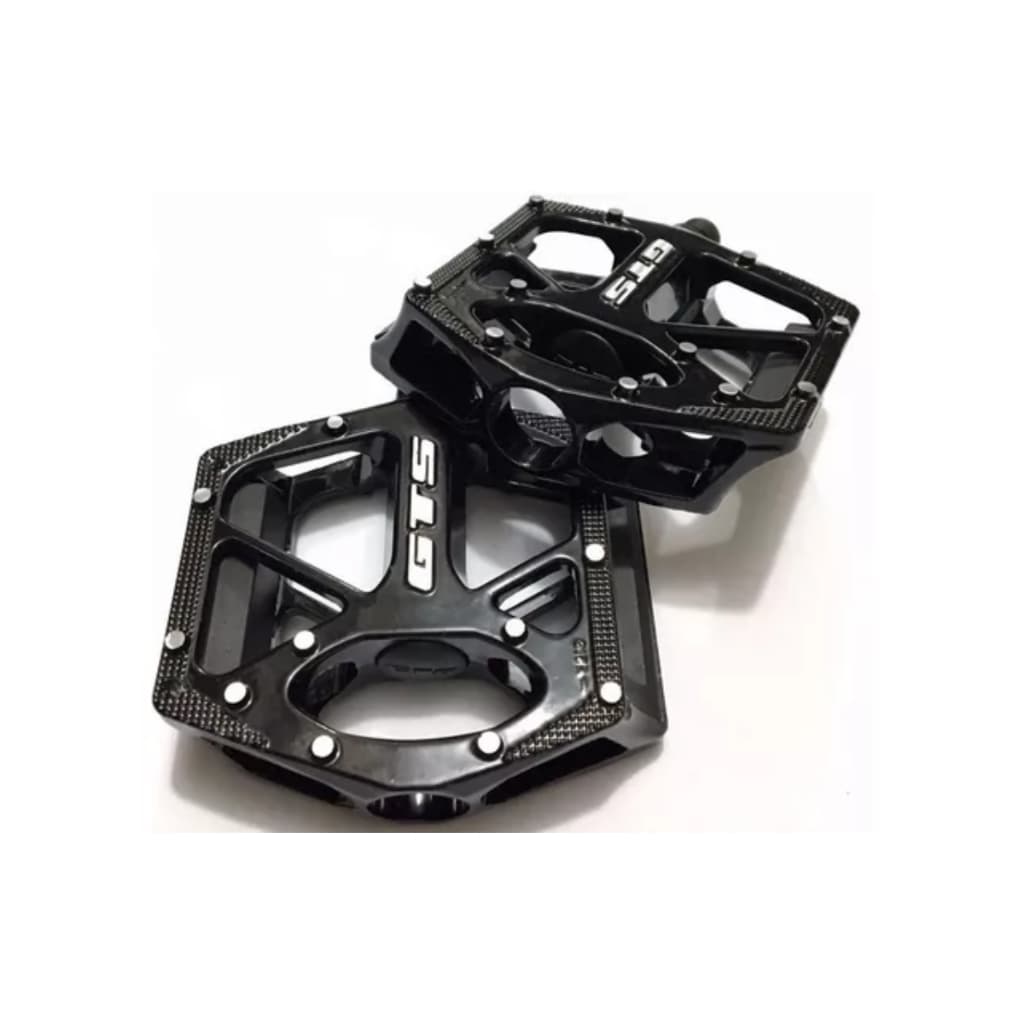 Pedal GTS Plataforma Aluminio Rosca Grossa 9/16 Preto Bike Bicicleta ARO 29 26 GTS GTA KSW VIKING
