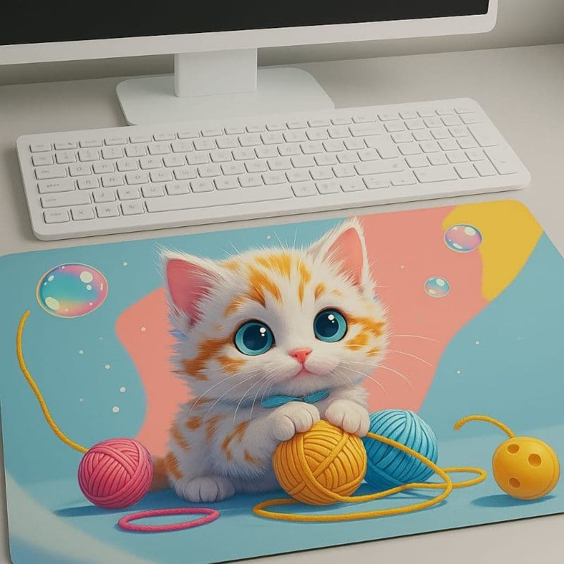 Mouse Pad Gamer Gatinho