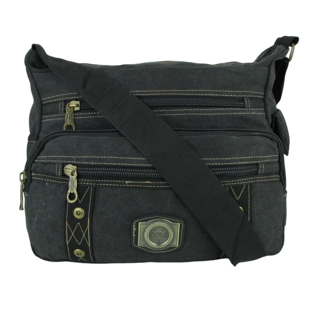 Bolsa Carteiro Pasta Transversal De Ombro Em Lona Resistente Uso Escolar Trabalho Passeio Viagem Unissex