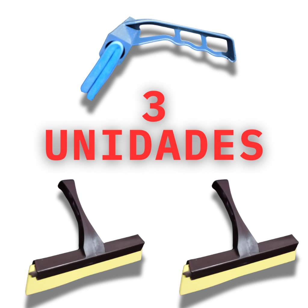kit 3 Rodinho de Pia Cozinha Alta Qualidade Rodo 16 cm Seca Pia