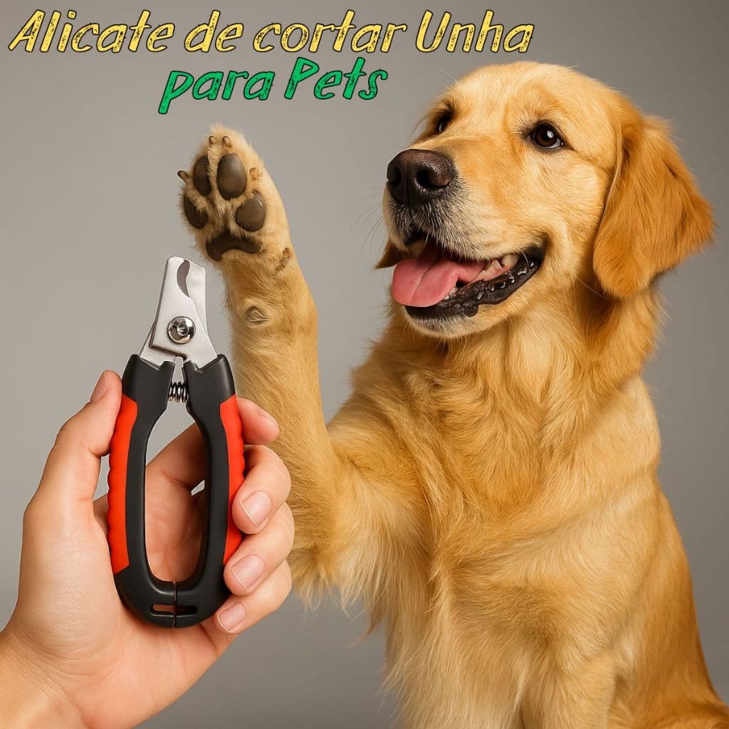 Alicate Cortador de Unha Cachorro Caes e Gatos Pets & Roedores Envio Rápido Porte Medio e Grande com Trava de Segurança