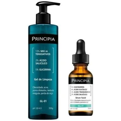 Principia Kit Anti-Acne Gel de Limpeza GL-01 + Sérum Mix-01 + BRINDE!!!