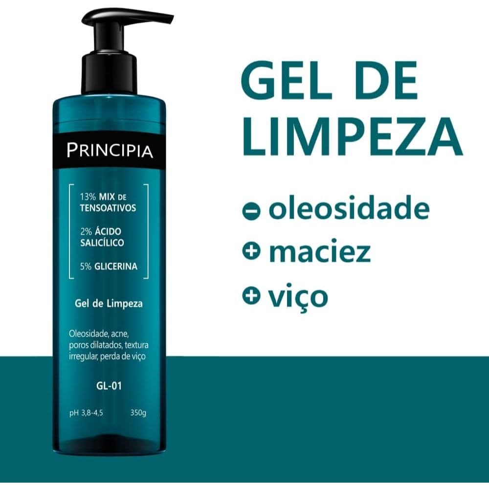 Gel de Limpeza Principia 2% Ácido Salicílico + 5% Glicerina com 350g