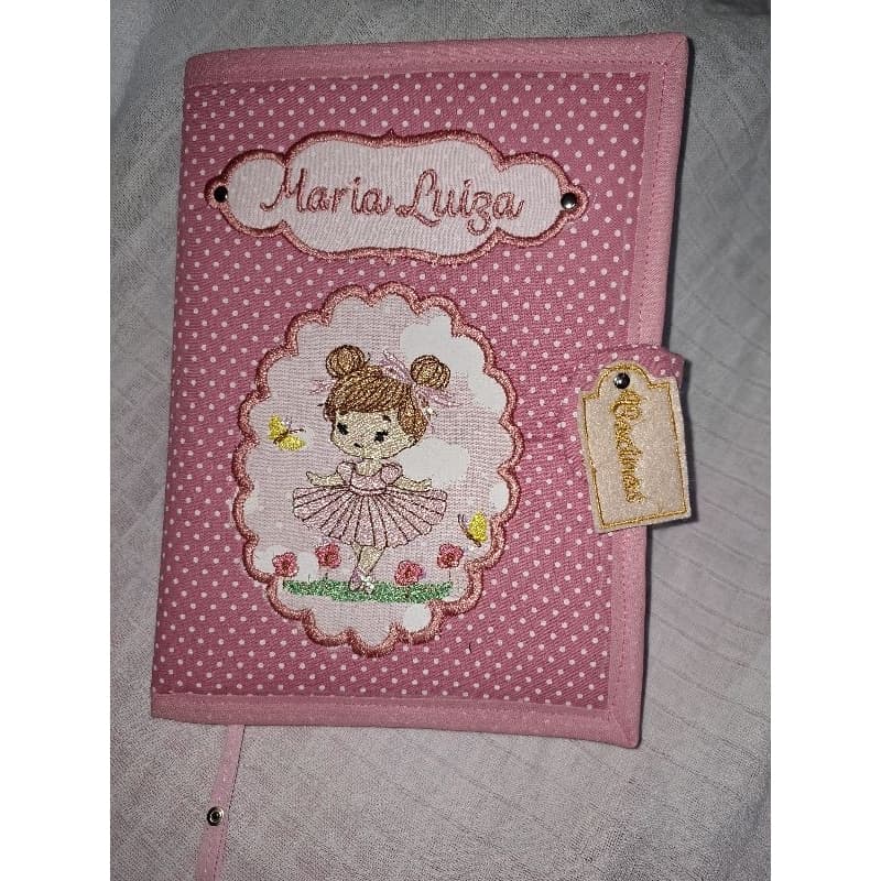 capa para caderneta de vacinas, agenda, livro