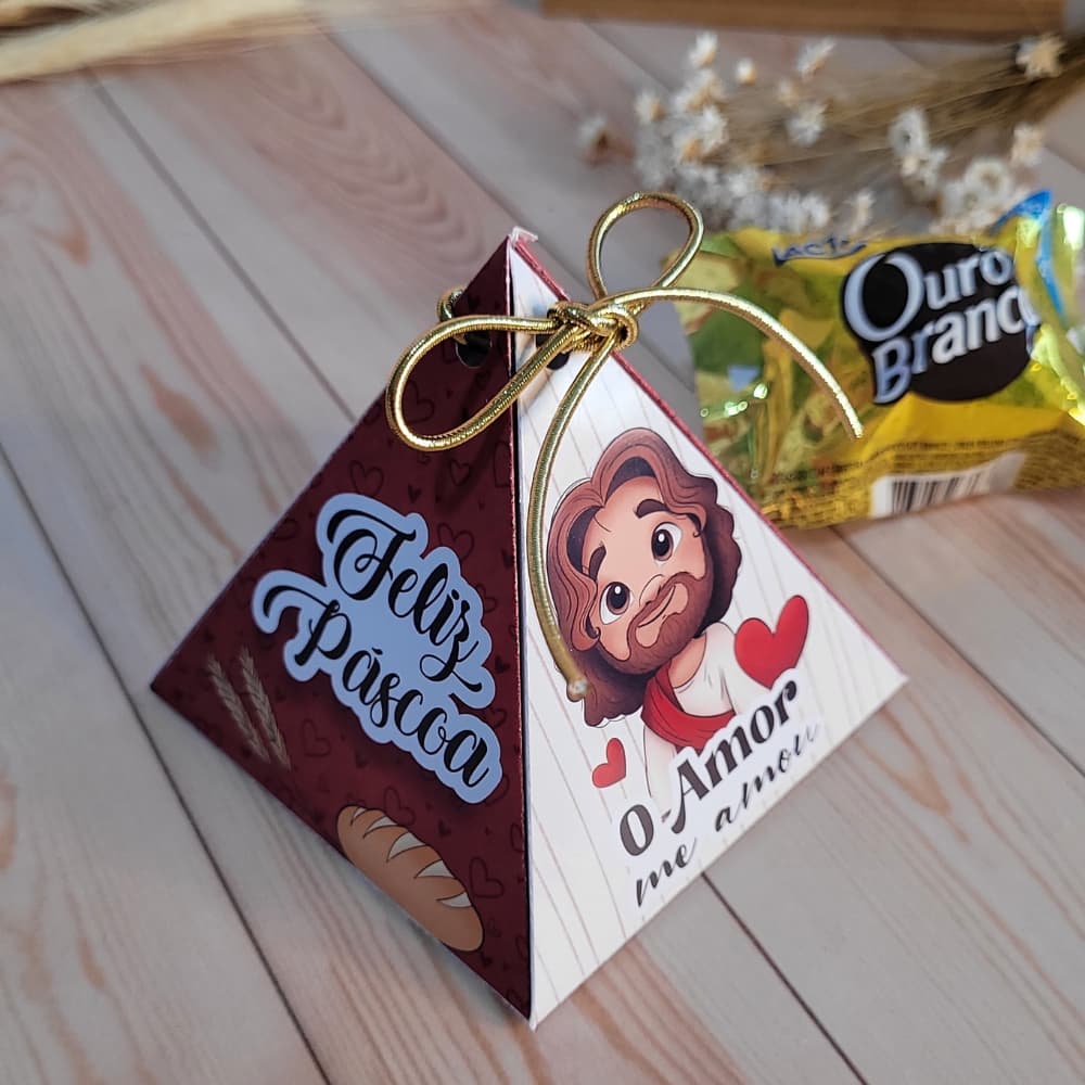 Porta Bombom Lembrancinha Páscoa Cristã Caixinha Mimos Cristãos Personalizados