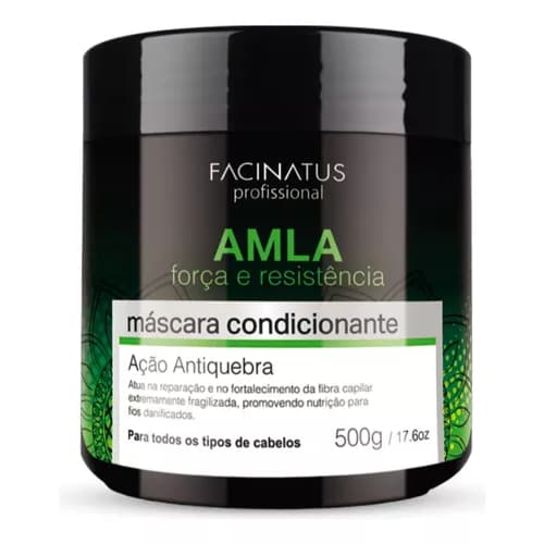 Máscara Capilar Amla Facinatus Cosméticos Cabelos Fortes e Brilhosos