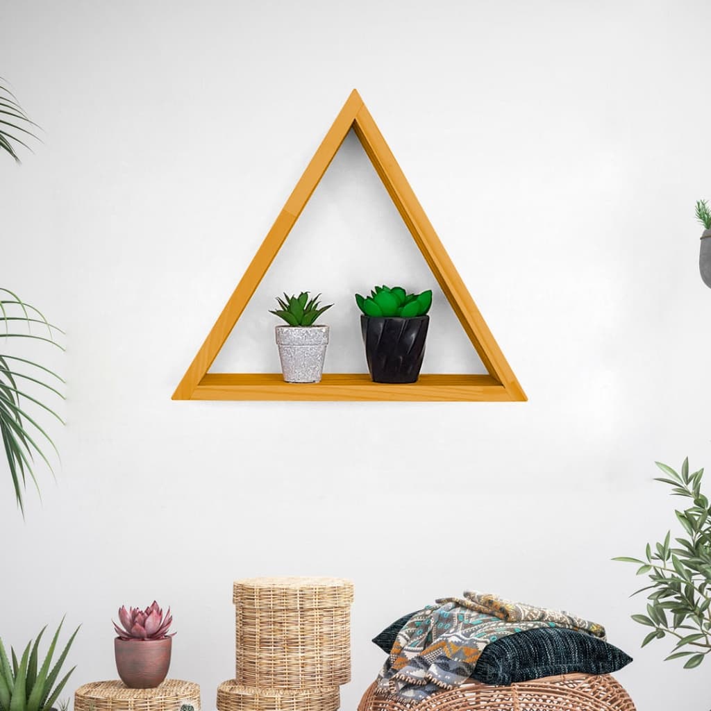 Nicho de Madeira Cor Mel – Elegância Natural para Seu Ambiente