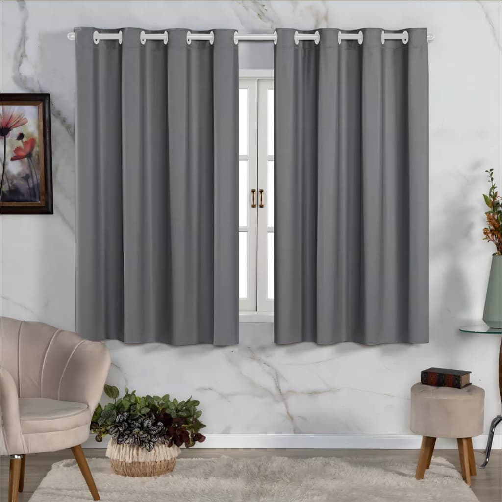 Cortina Blackout 1,30m X 2,20m 100% Corta Luz Janelas Sala Cozinha Quarto Adulto Infantil