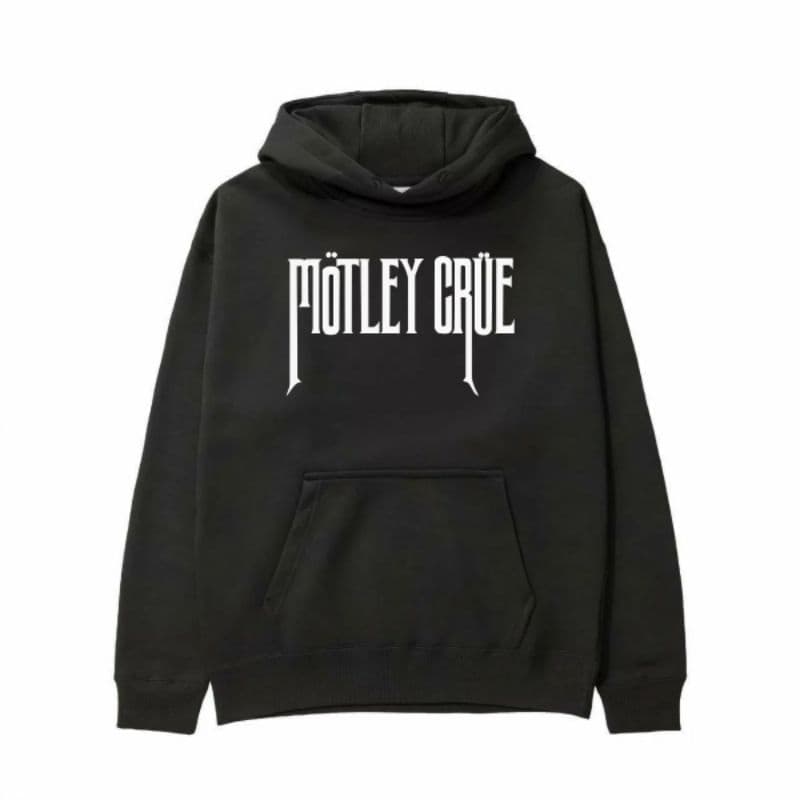 Blusa De Frio Casaco Moletom Unissex Banda De Rock Motley Crue Forrado Flanelado Canguru Com Capuz Inverno Promoção