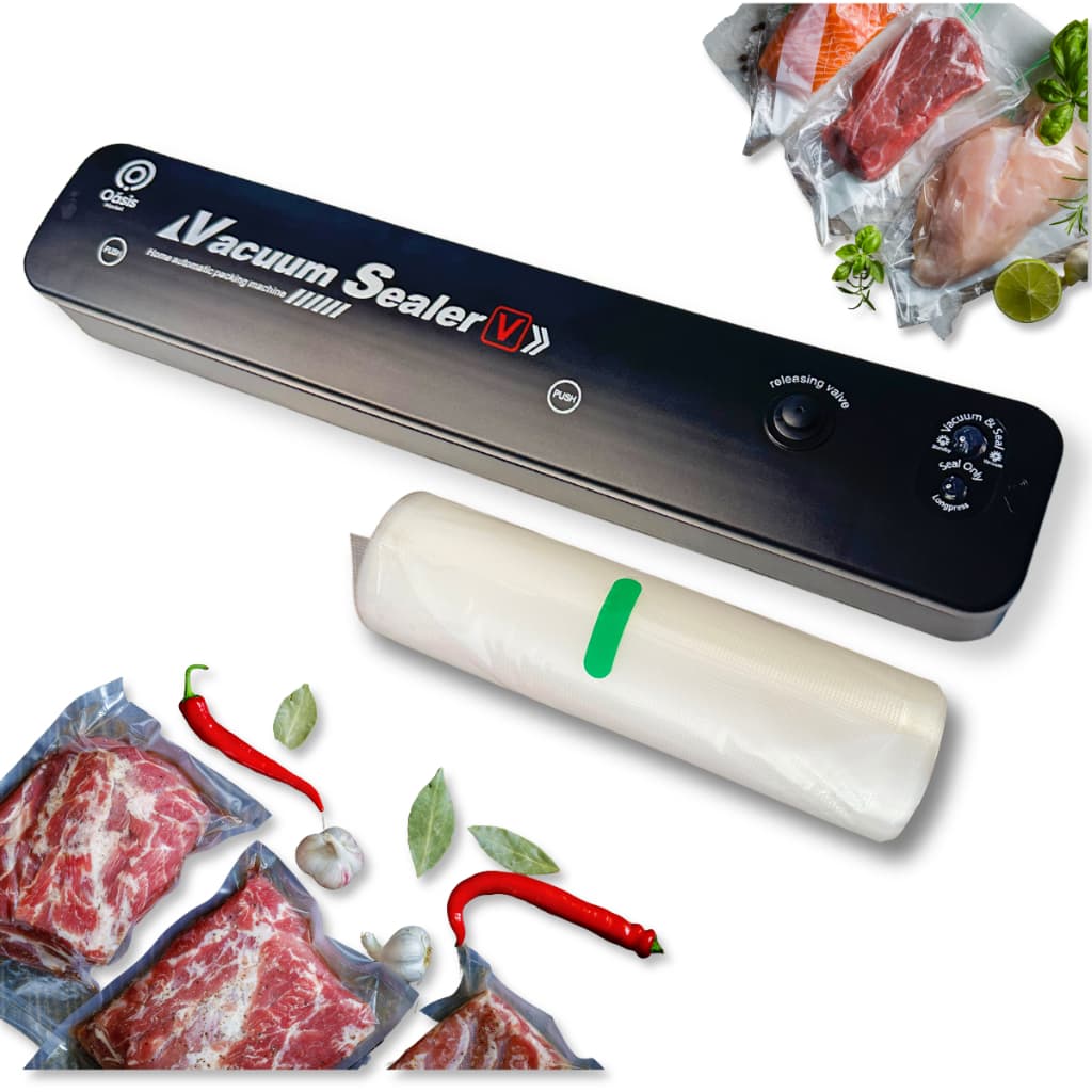 Kit Seladora A Vácuo Alimentos + Bobina 20cmx5m