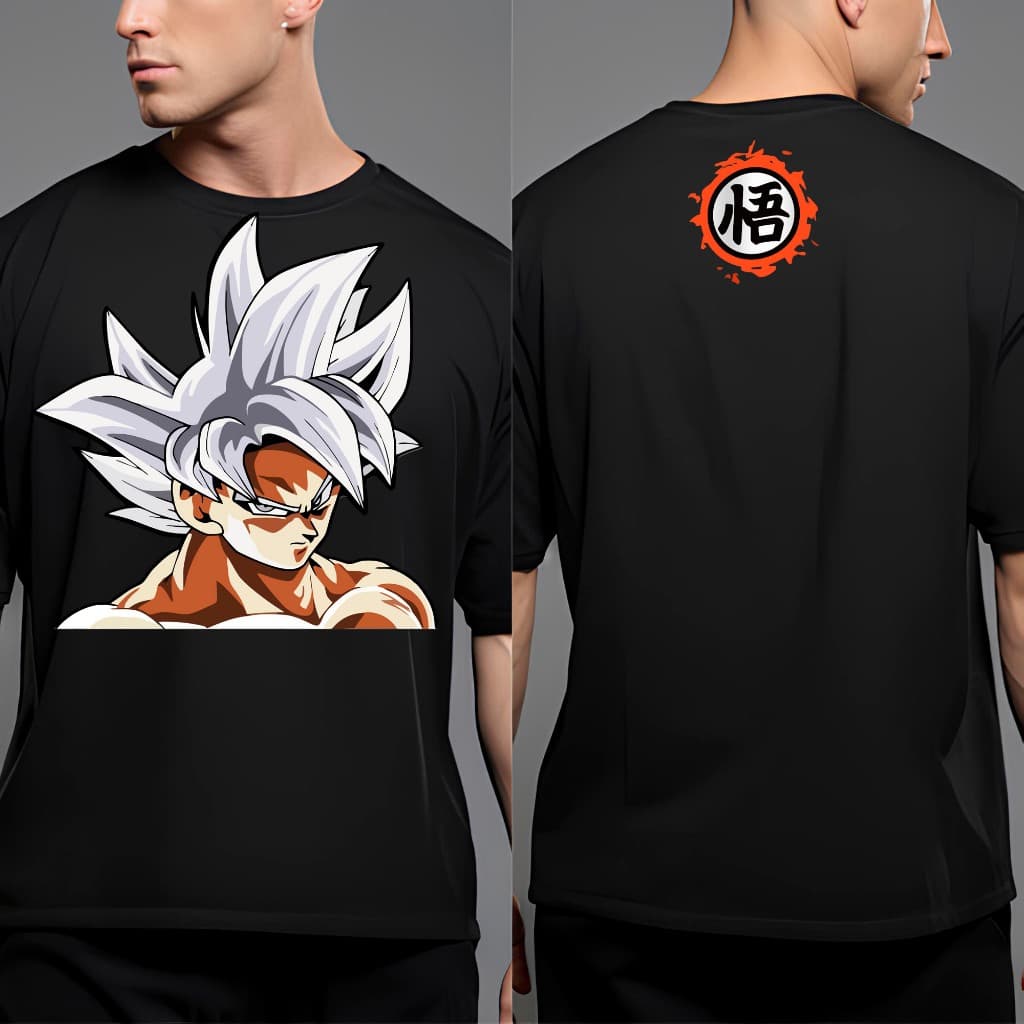 Camiseta Anime Dragon Ball Son Goku Super Saiyajin Instinto Superior Estampa Maxima Qualidade