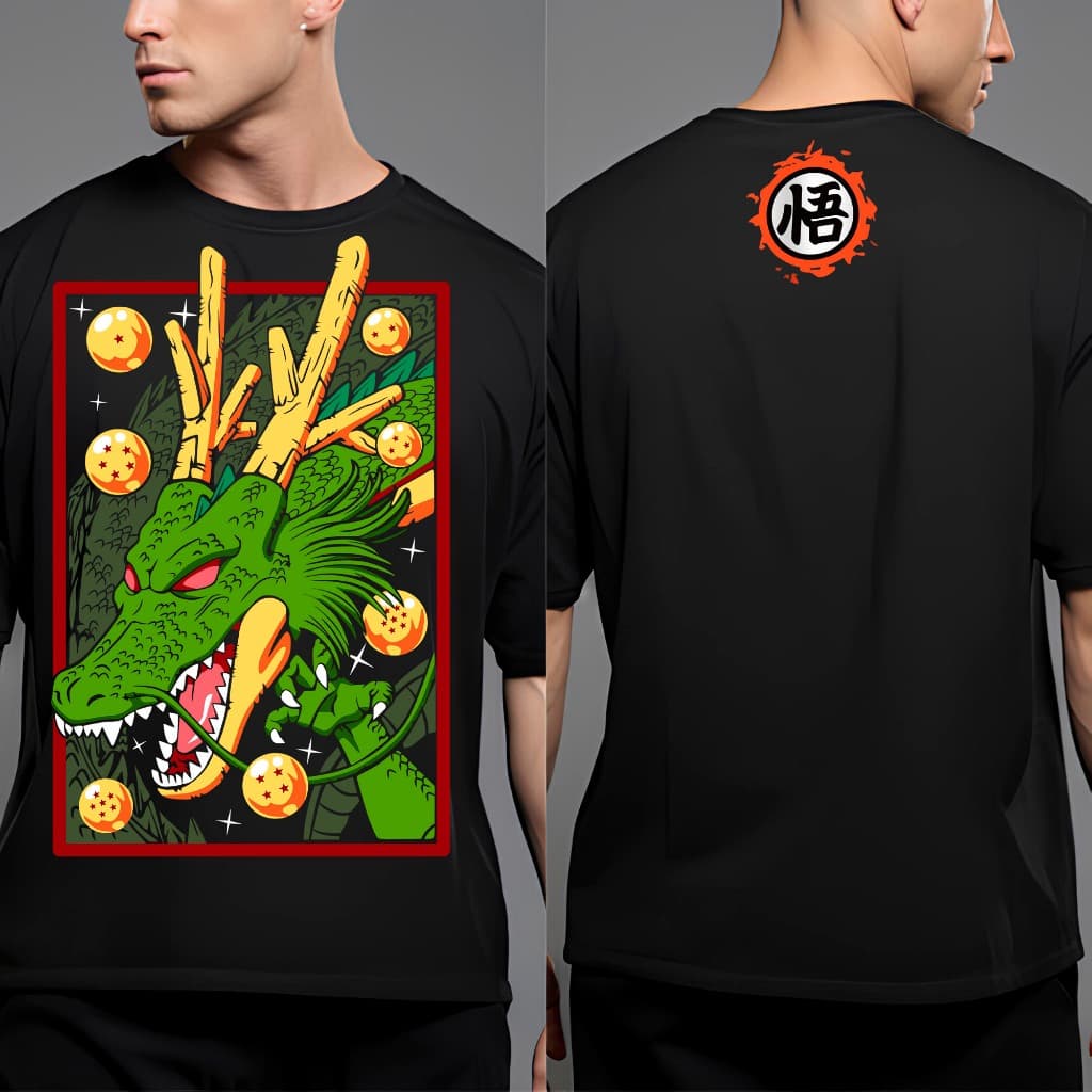 Camiseta Anime Dragon Ball Dragão Dos Desejos Shenlong Camisa 100% Algodão - ENVIO RAPIDO