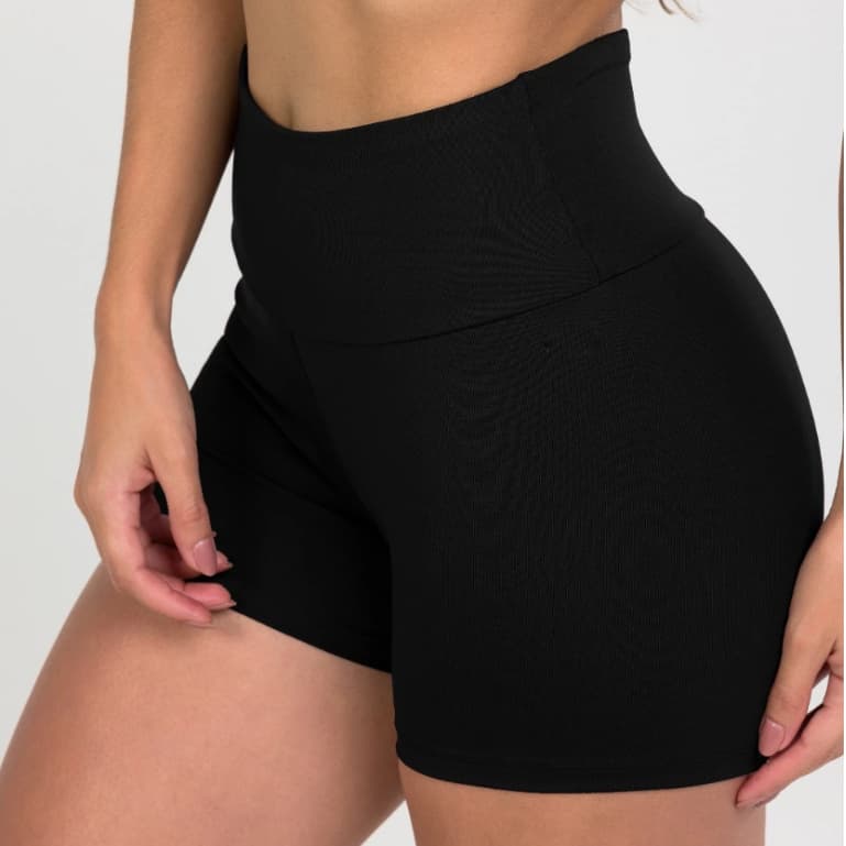 Short Fitness ZERO TRANSPARÊNCIA com Forro Academia Treino Musculação Crossfit