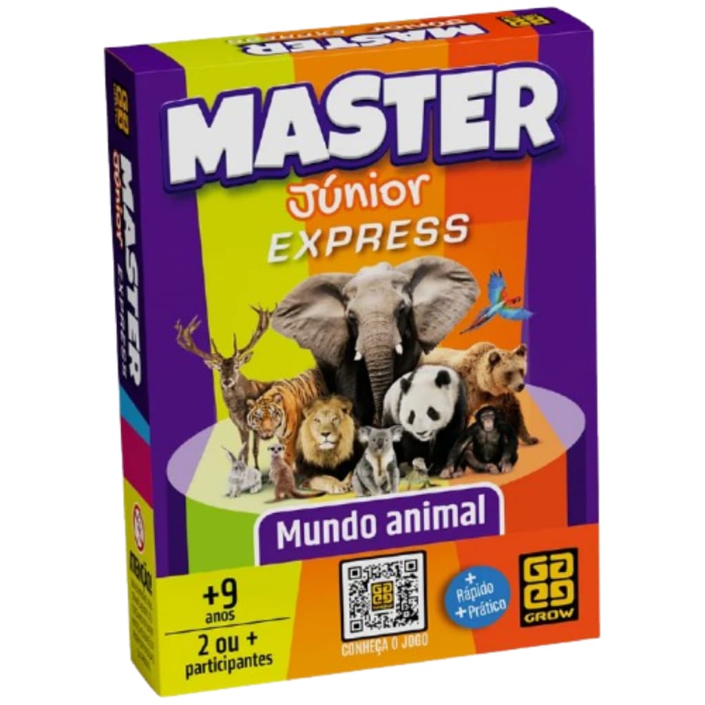 Jogo De Perguntas E Respostas Master Júnior Express Mundo Animal Grow 4756